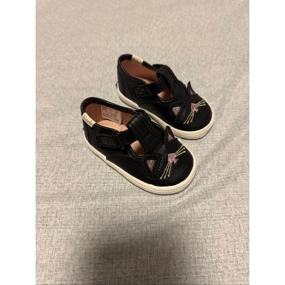 Keds Kate Spade Size 2C 3C Lot New Pink Gliter Kat Silver Cheetah Leopard - Picture 4 of 9